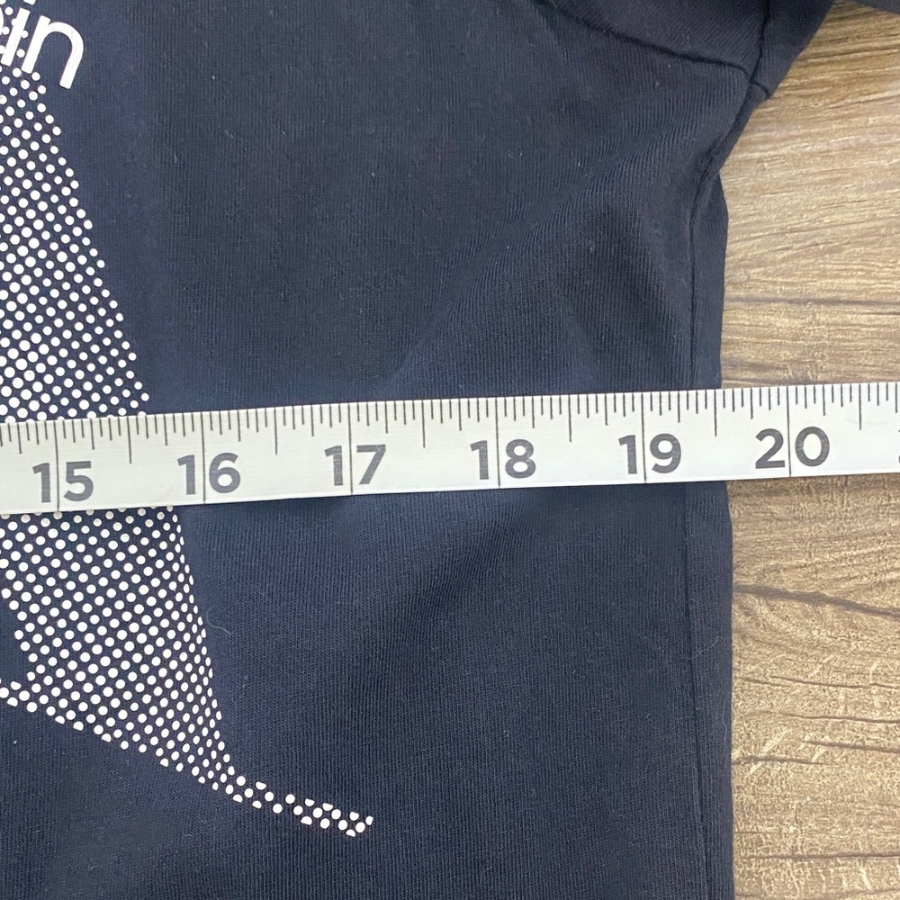 Calvin Klein Black Tee with White CK Logo - Picture 6 of 7